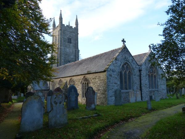 de kerk van Sint Ladoca in Ladock, Cornwall, Groot-Brittannië