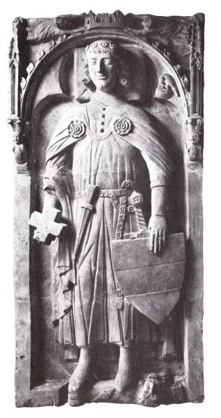 Dekplaat van de graftombe van Gottfried van Cappenberg.