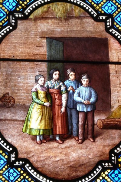 De kindertjes van Pontmain, waaraan Maria zou zijn verschenen.