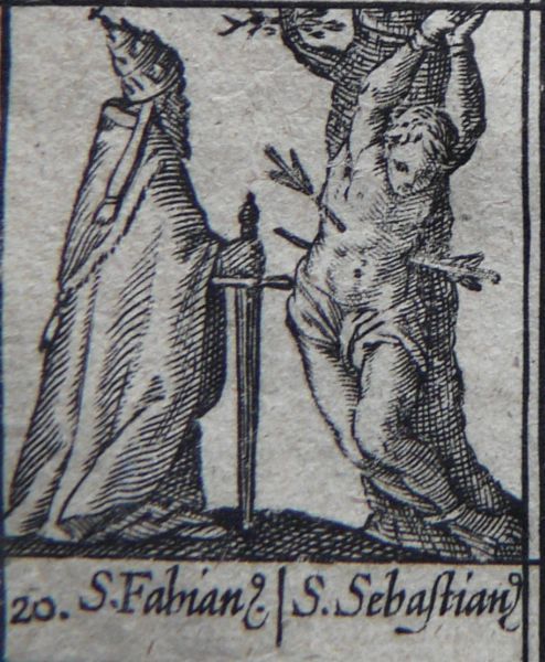 Fabianus met Sebastianus, vaak in één adem genoemd.