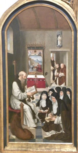 Hiëronymus geeft les aan Paula en haar gezellinnen.