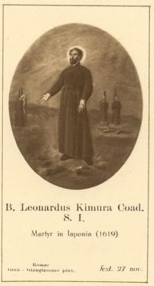 Devotieprentje Leonardus Kimura sj.