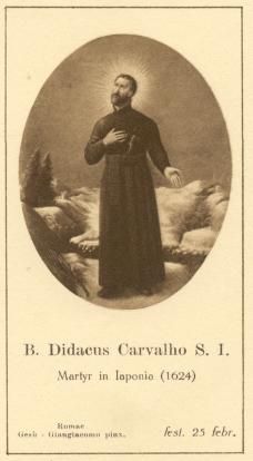 Devotieprentje Diego Carvalho sj.