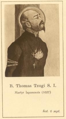 Devotieprentje Thomas Tsuji sj.