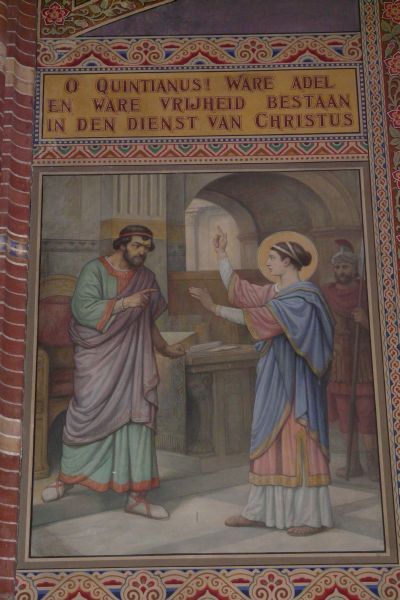 Agatha weigert huwelijk met Quintinianus.
