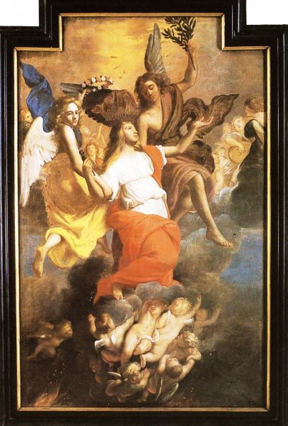 Apollonia ten hemel opgenomen.