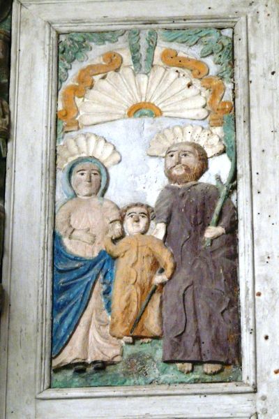 Terugkeer van de Heilige Familie uit Egypte. Karakteristiek: Jezus is nu oud genoeg om op eigen benen te staan (4 jaar) en loopt tussen zijn ouders in.