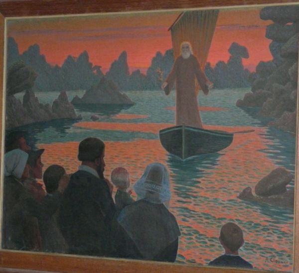Kirec komt aan land in Bretagne en verkondigt het evangelie aan de aanwezige Bretonners.