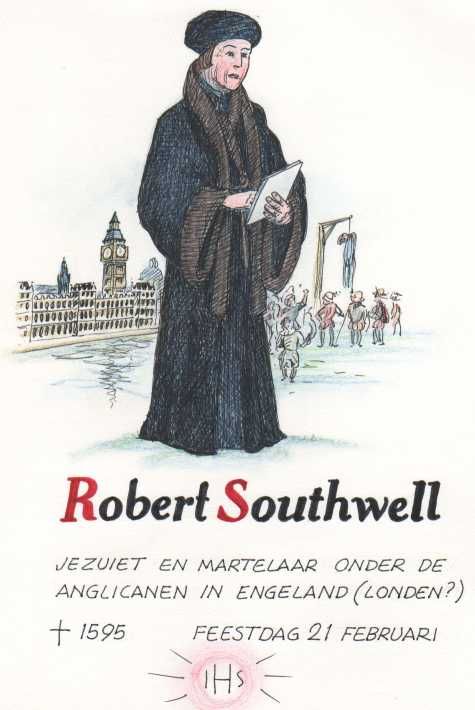 ca. 1990. Ingekleurde pentekening van Jules van der Horst.