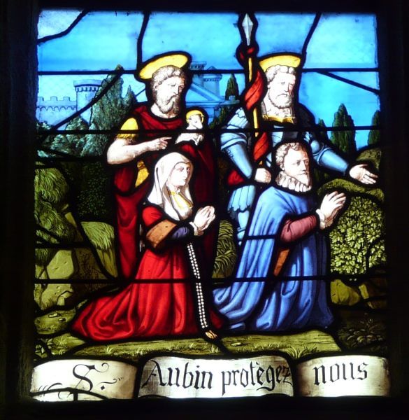 Sint Albinus aangeroepen: 'Bescherm ons.'.