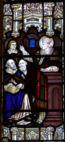 Sint David preekt.