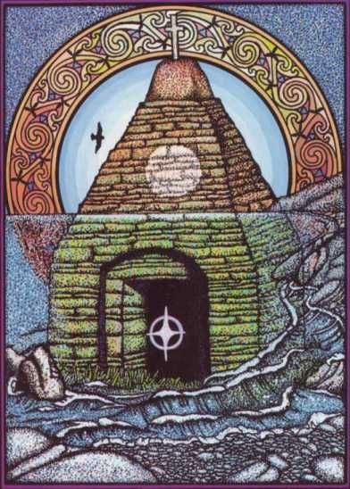 Illustratie. Elaine Gill and Courtney Davis: The book of Celtic Saints.