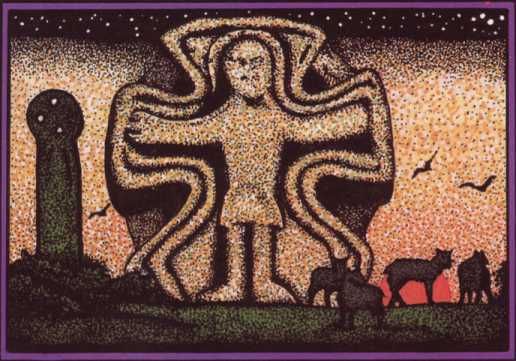 Illustratie. Elaine Gill and Courtney Davis: The book of Celtic Saints.