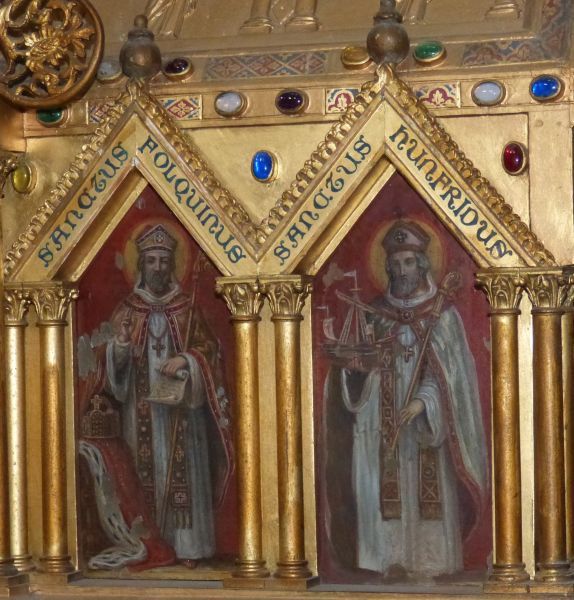li: folkwinus van Thérouanne; re: Hunfrid van Thérouanne.