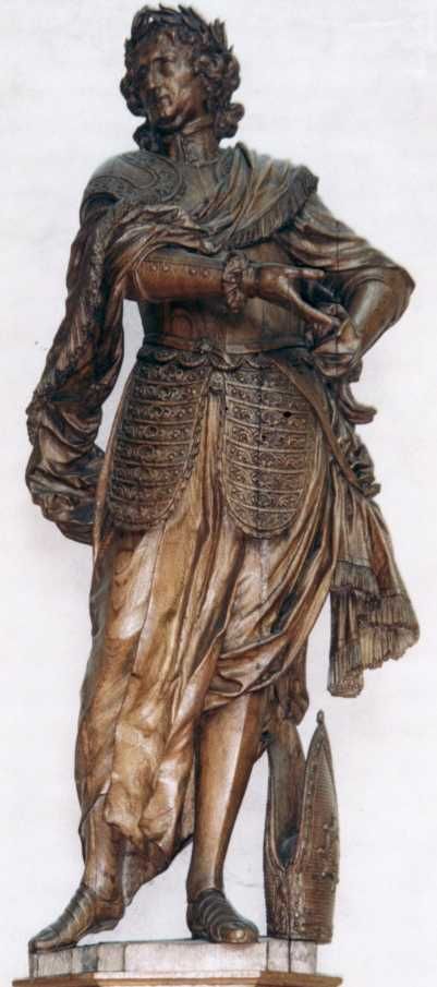Houtsculptuur.