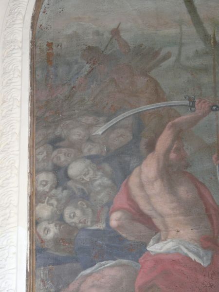 Enkele van de 199 gezellen van Sint Nicon. Martelaarschap van Nicon en zijn 199 gezellen. Ca 1650(?), schilderij (detail)