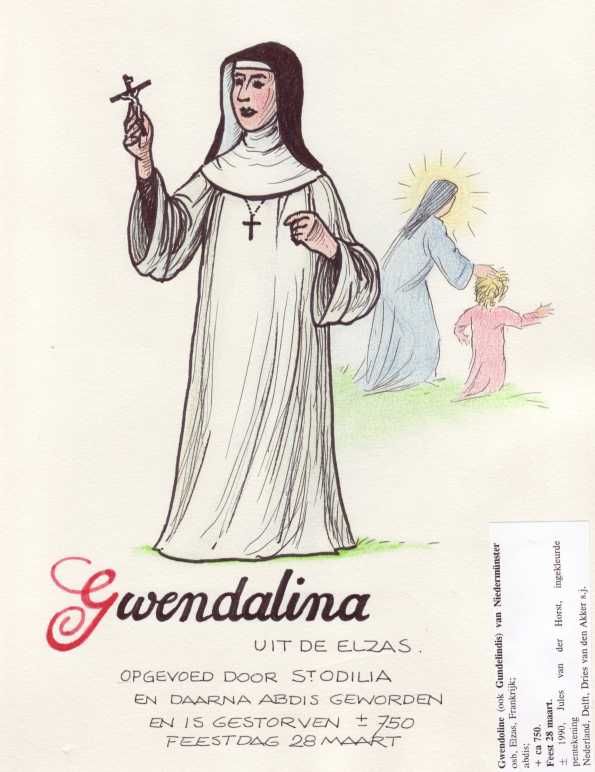 Einhildis van Niedermünster met Gundelinda