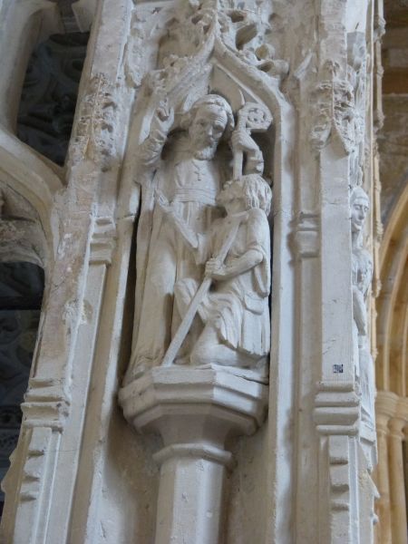 Ca 1450, sculptuur Engeland, Exeter, kathedraal.