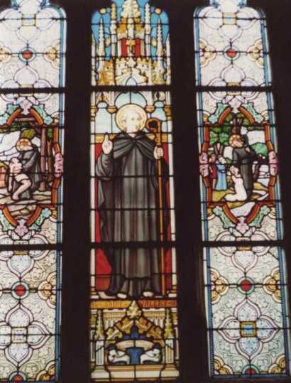 Glasschilderkunst. Frankrijk, St-Valéry sur Somme, St-Martinuskerk.