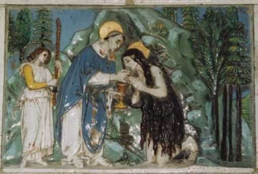 ? Zosimus reikt Maria de communie uit.
