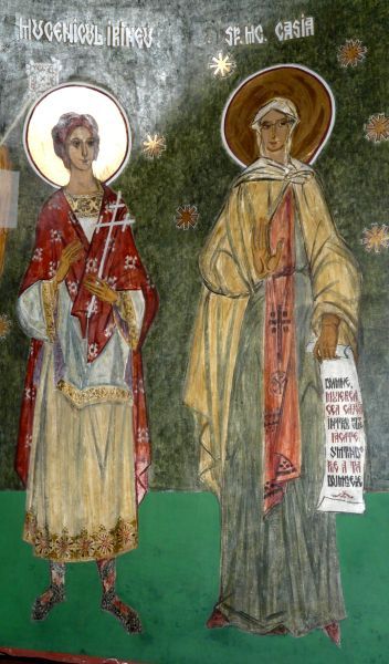 Agapè van Thessalonica met Chionia, Irene, Casia, Filippa, Eutychia en Agathon
