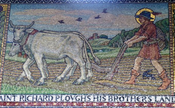Richard helpt op de boerderij van zijn broer