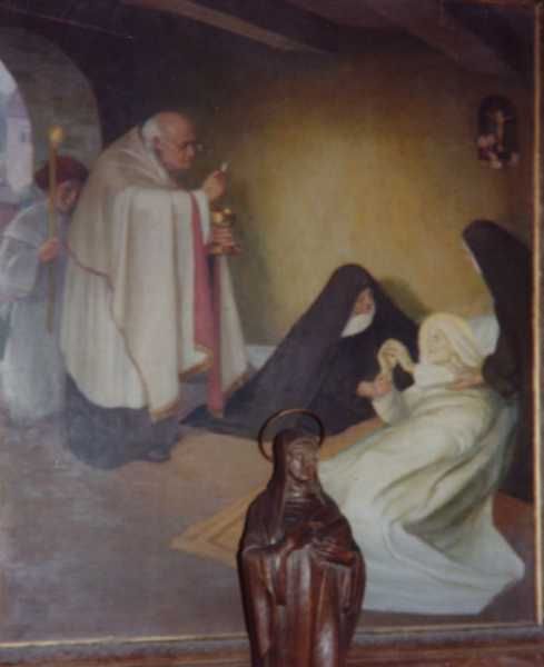 Dood van Juliana. Fosser (?), Kolle (?), kerk.