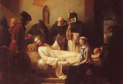Afsterven van Vincentius.