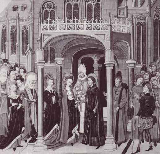 Huwelijk Waltrudis en Madelgarius.