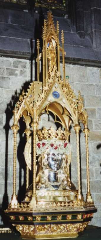 Reliekhouder voor schedel van Sint Waltrudis.