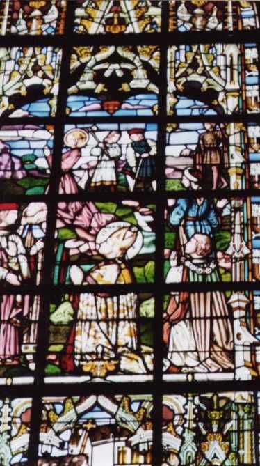 Glasschilderkunst. België, Brussel, St-Servaas.