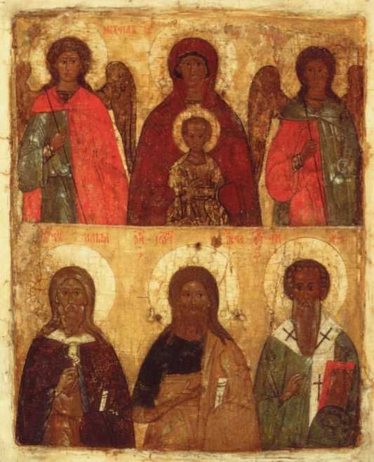Onder v.l.n.r. Elia, Johannes, Antipas.