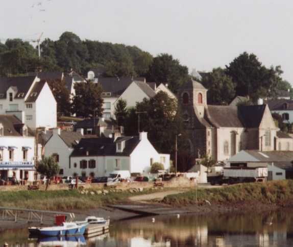 Frankrijk, Bretagne,Hennebont, Chapelle Saint Caradec aan Blavet.