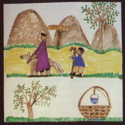 Huitsland. [in: Lotte E. sturm:'Der Fetzer. Geschichten von Heiligen, Helden und Halunken vom Niederrhein'. Sagenhafte Vergangenheit Bd 2; Aachen, Alano, 1985 ISBN 3-924007-11-X]. Hildegonda's (alias Jozefs) reis naar Rome met de stok waarin belangrijke papieren zaten.
