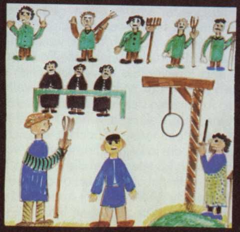 Huitsland. [in: Lotte E. sturm:'Der Fetzer. Geschichten von Heiligen, Helden und Halunken vom Niederrhein'. Sagenhafte Vergangenheit Bd 2; Aachen, Alano, 1985 ISBN 3-924007-11-X]. Hildegonda (alias Jozef) wordt ter dood veroordeeld.