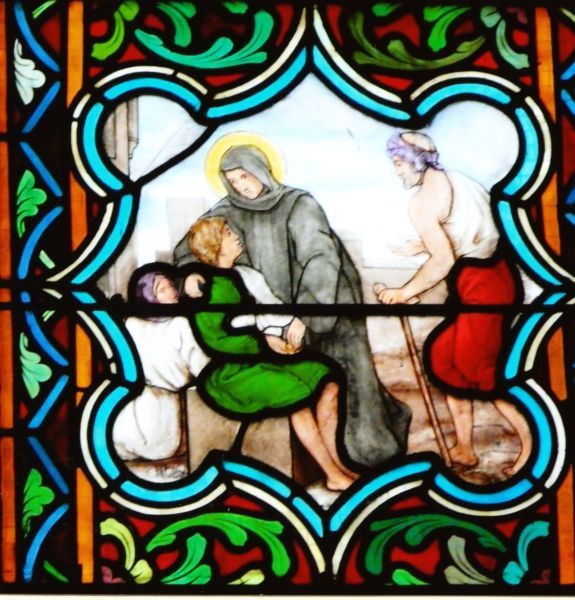 Anselmus troost hulpbehoevenden.