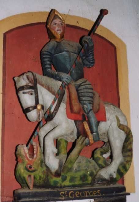 Sint Joris verslaat de draak.