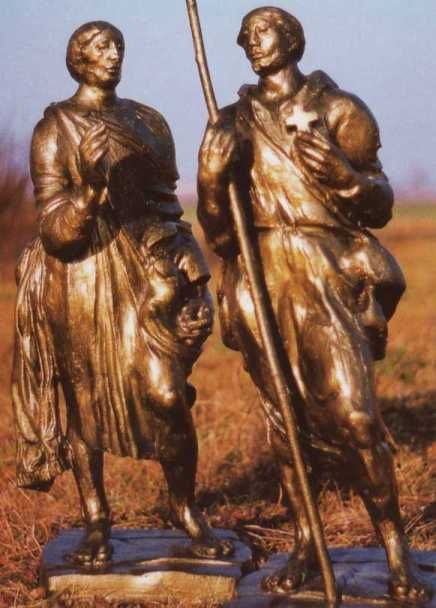 Tsjechië. Adalbert samen met stiefbroer Gaudentius.