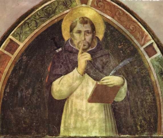 Petrus Martyr nodigt uit tot stilzwijgen.