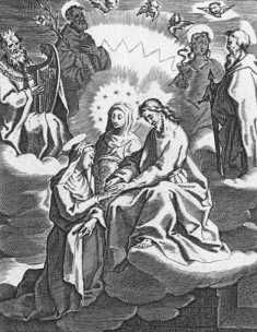 Wanneer zij de wereldse uitspattingen ontvlucht, verschijnt haar Christus die haar een verlovingsring om de vinger steekt.