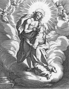 Catharina mag haar tong steken in de zijdewonde van haar bruidegom Christus.
