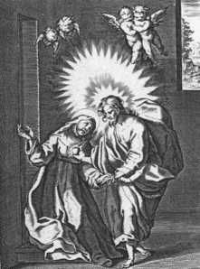 Catharina krijgt van Christus een nieuw hart.