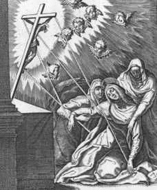 Catharina ontvangt de stigmata.