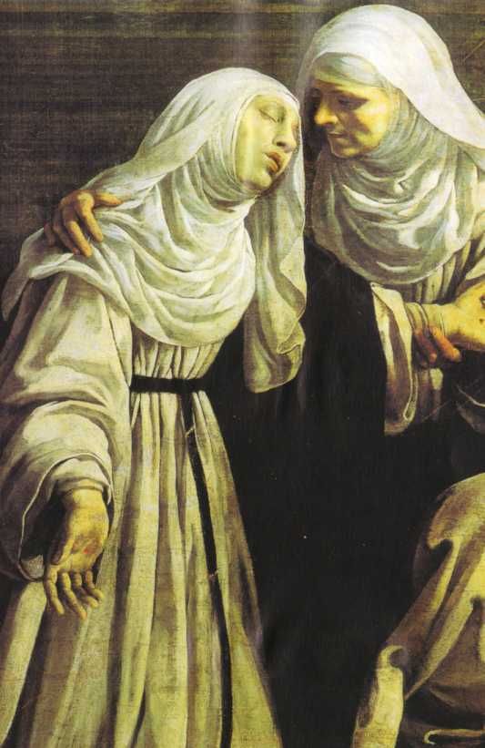 Catharina ontvangt de stigmata.