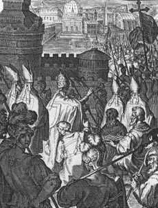 Op het gebed van Catharina keert paus Urbanus VI terug naar Rome.