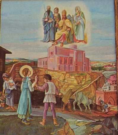 Fresco door E. Cesarini.
