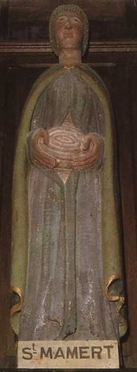 In Bretagne behoort hij tot de zogenaamde 'Saint Guérisseurs' (Geneesheiligen). Zijn specialiteit zijn de ingewandsziekten. De maker van het beeld heeft hem dan ook afgebeeld met een keurig opgerolde streng darmen.