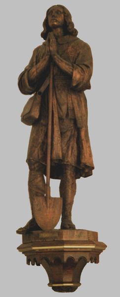 Houten beeld, houtsnijwerk, in de H. Martinus / H. Maria Kerk te Didam in de Parochie H. Gabriël.