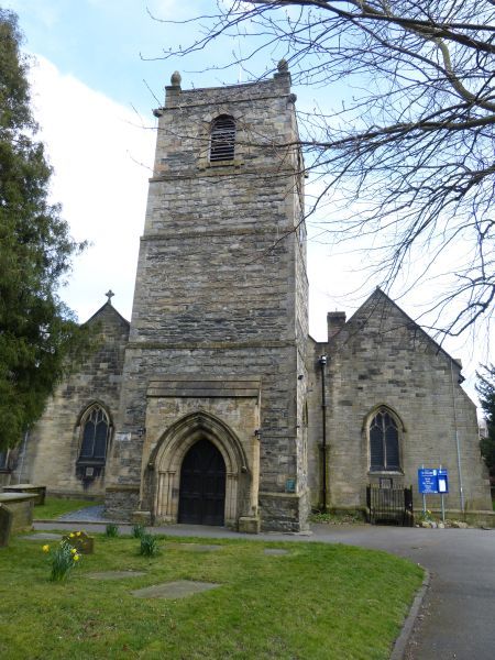 Huidige kerk van St-Collen in Llangollen, Wales