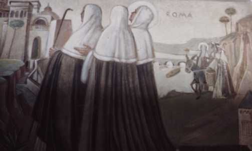 Rita op bedevaart naar Rome.